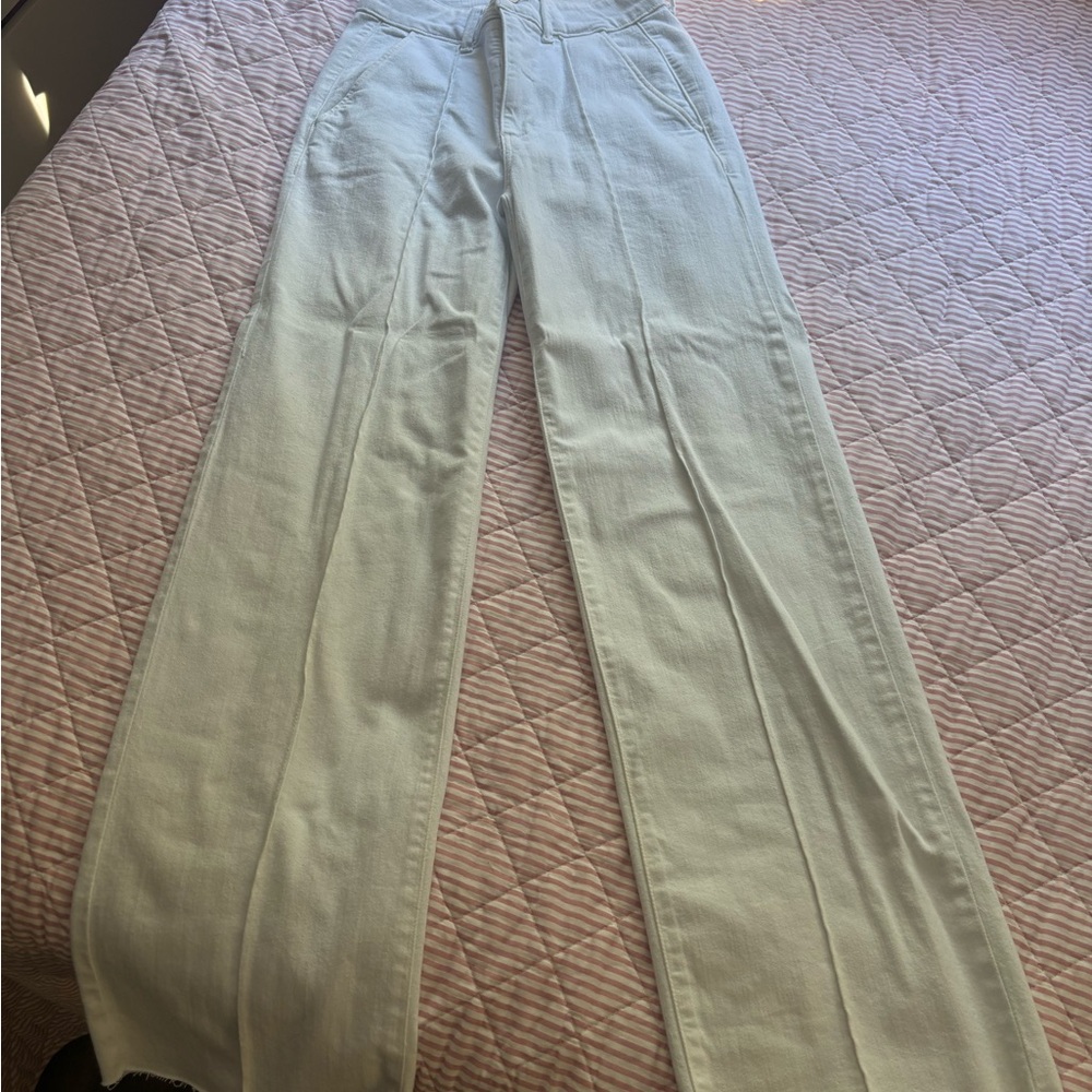 PAIGE White Wide-Leg Pants NEVER WORN